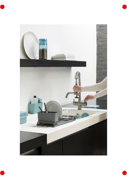 Büyük Boy Koyu Gri Bulaşık Kurutma Rafı fiyatları