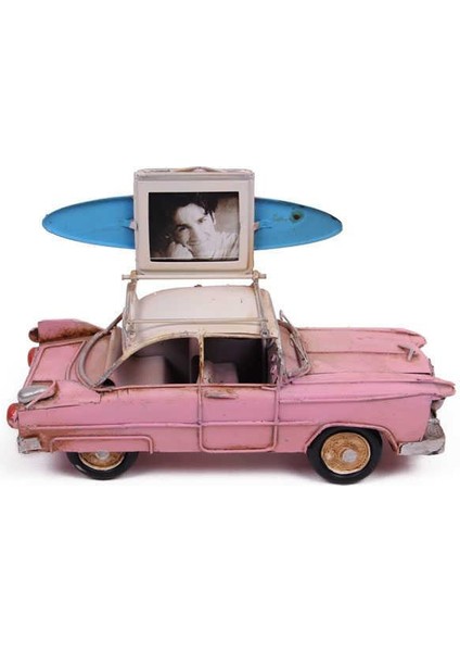 Dekoratif Metal Araba Çerçeveli Vintage Biblo Hediyelik modelleri