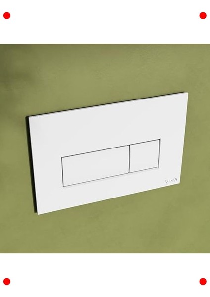 Kare Tasarım Parlak Beyaz Klozet Kumanda Paneli modelleri