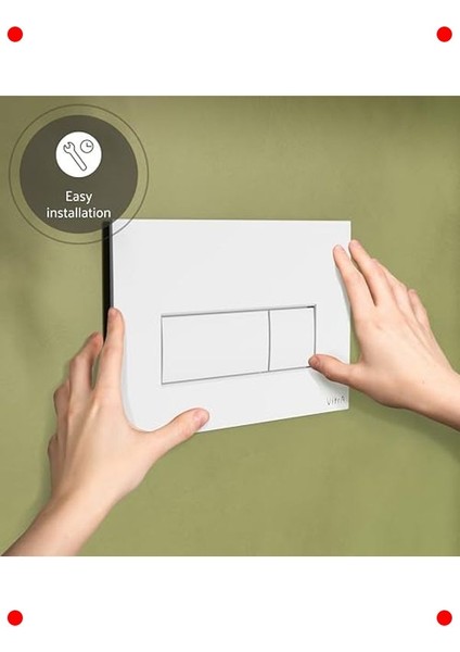 Kare Tasarım Parlak Beyaz Klozet Kumanda Paneli indirimleri