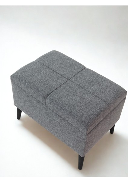 Sandıklı Keten Kumaş Puf | 60 x 40 x 45 | fiyatları