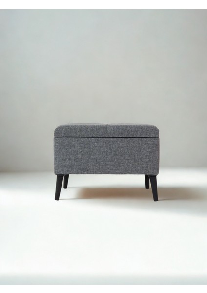 Sandıklı Keten Kumaş Puf | 60 x 40 x 45 | fırsatları