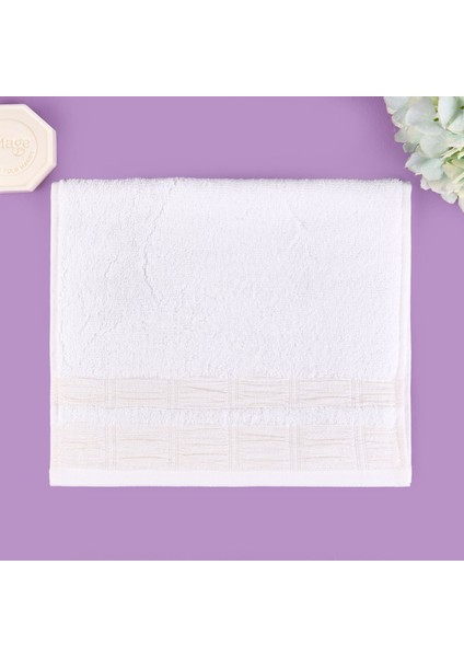 Soft Golden Star Shiny El Havlusu - Ekru - 30X50 cm