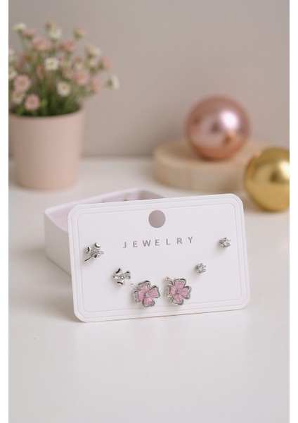 Minimal Tasarım 316L Çelik 6’lı Kadın Küpe Seti | Yusso fiyatları