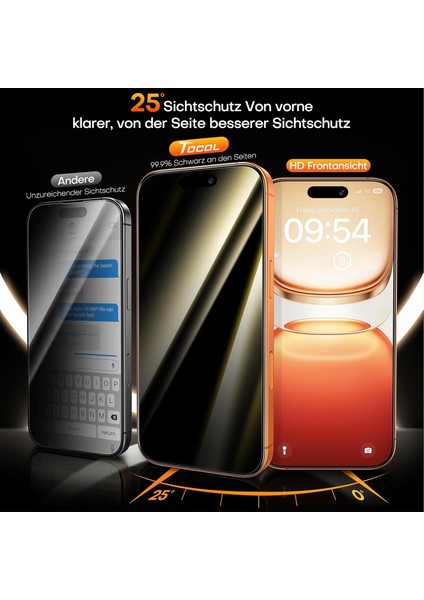 Apple iPhone 17 Air Kolay Uygulama Aparatlı Hayalet Tam Kapatan Privacy Cam Ekran Koruyucu Kırılmaz Cam fırsatları