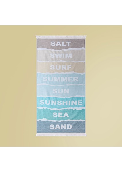 Soft Amelia Plaj Havlusu - Renkli - 70X140 cm