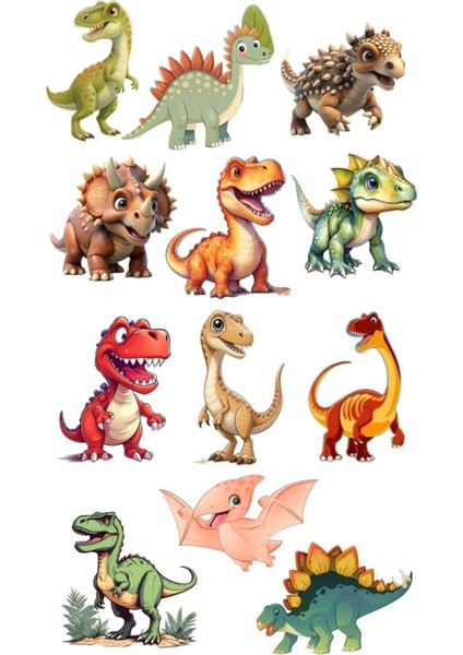 Dinozor Telefon Laptop Notebook Tablet Defter Matara Stiker Etiket ST2209