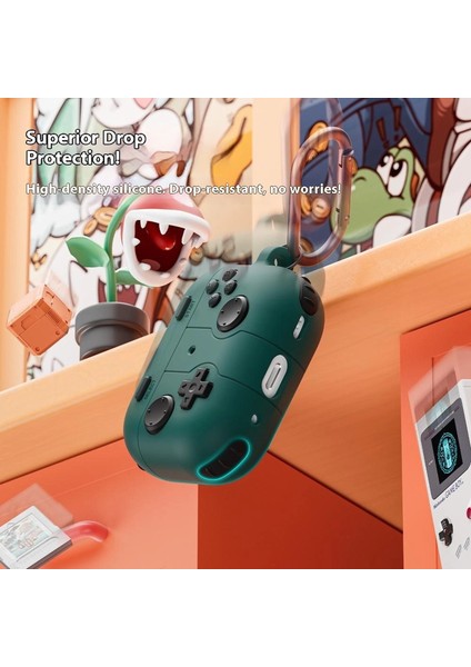 Apple Airpods Pro 3 Kılıf Retro Gamepad Gri modelleri