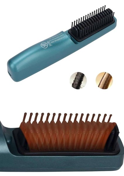 Yzlal Şarjlı Saç Düzleştirici Tarak Iyon Özellikli Sıkı Dişli Elektriklenme Karşıtı modelleri