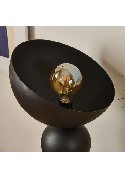 Lighting Büyük Boy 3 Katlı Metal Masaüstü Abajur - Siyah modelleri