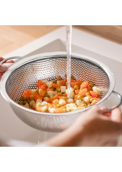 Paslanmaz Çelik Süzgeç - Gri - 20 cm fiyatları