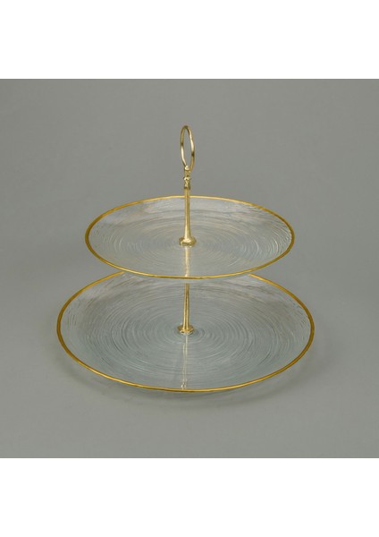 Kitchen Paloma 2 Katlı Kurabiyelik - Şeffaf / Altın fiyatları