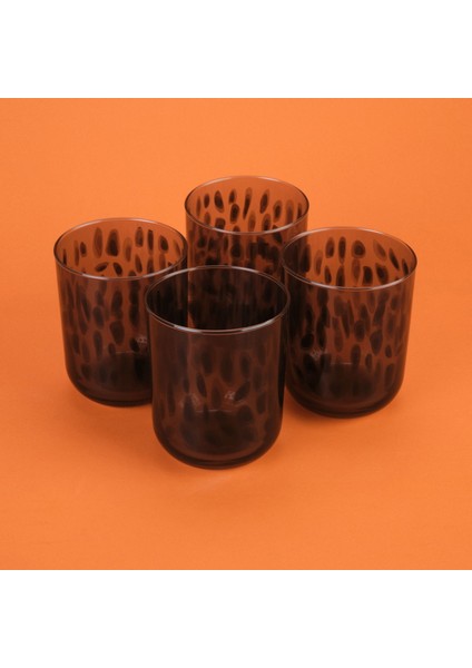 Calista 4'lü Su Bardağı Seti - Siyah - 350 ml modelleri