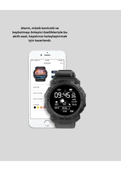 Yzlal Yeni Nesil Akıllı Saat – Nabız Ölçer, Uyku Takip, Bluetooth Uyumlu, Şık Tasarım fırsatları