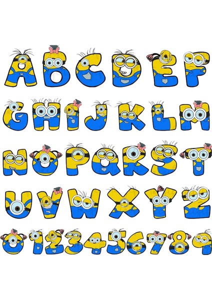 Harfler Telefon Laptop Notebook Tablet Defter Matara Stiker Etiket ST2213