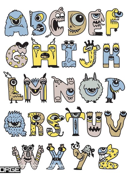 Harfler Telefon Laptop Notebook Tablet Defter Matara Stiker Etiket ST2232