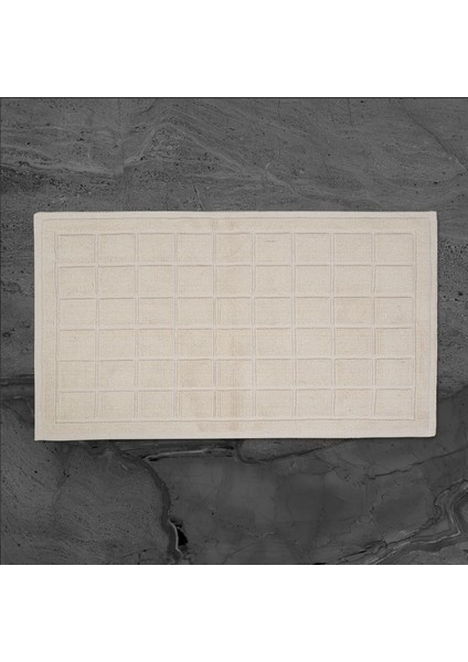 Soft Kare 2'li Banyo Paspası - Ekru - 60X100 cm + 50X60 cm fiyatları