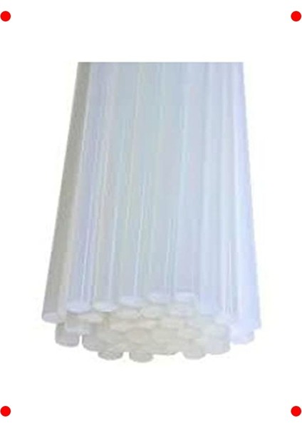 10'lu Ince Sıcak Silikon Çubuk Seti, 7mm x 30CM