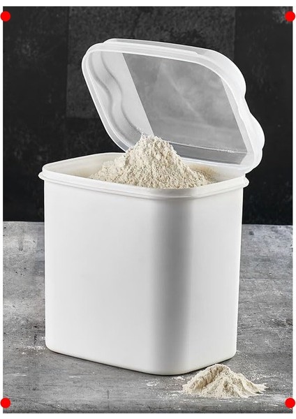 Büyük Boy Saklama Kabı (4500 Ml, Beyaz)