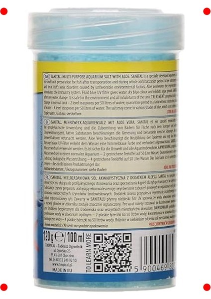 Akvaryum Tuzu Aloe Vera Katkılı 100 ml fiyatları