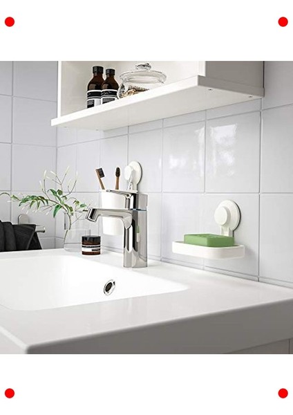 Vantuzlu Beyaz Diş Fırçası Tutacağı Banyo Için fırsatları