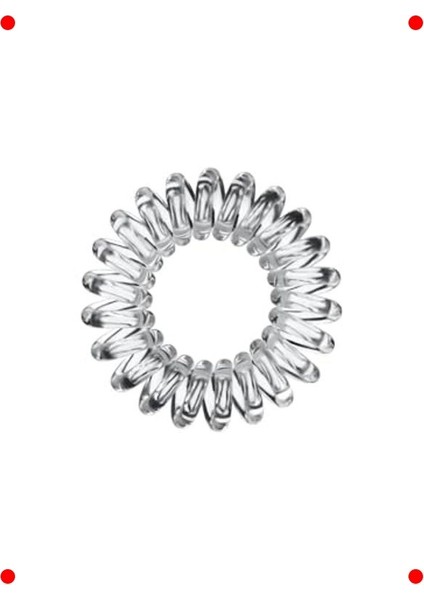 Şeffaf Sarmal Saç Tokası 3'lü - Koparmayan