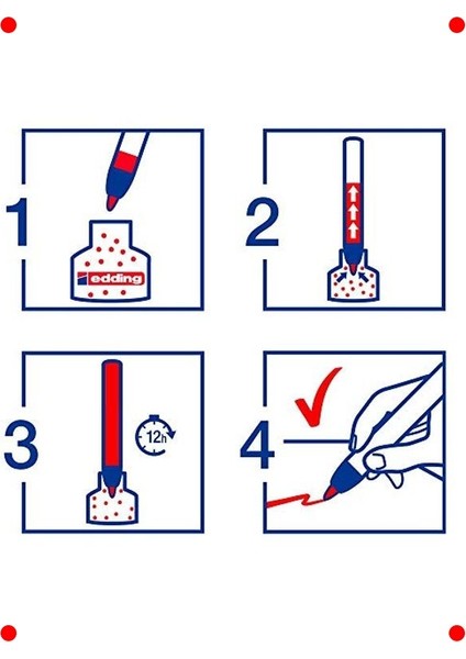 Siyah Beyaz Tahta Kalemi - Yuvarlak Uç modelleri