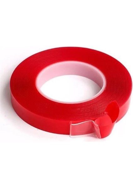 2 Metre Güçlü Yapışkanlı Çift Taraflı Slikon Pratik Şeffaf Bant indirimleri