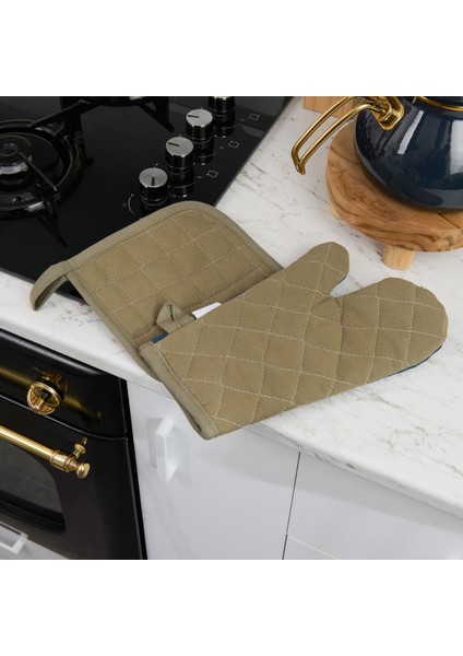 Soft Fırın Eldiven Tutaç Seti - Yeşil / Lacivert fiyatları