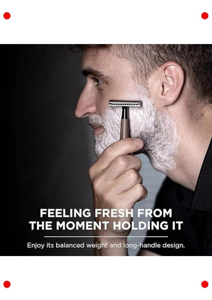 Paslanmaz Çelik Çift Yönlü Manuel Traş Bıçağı + 10 Jilet indirimleri