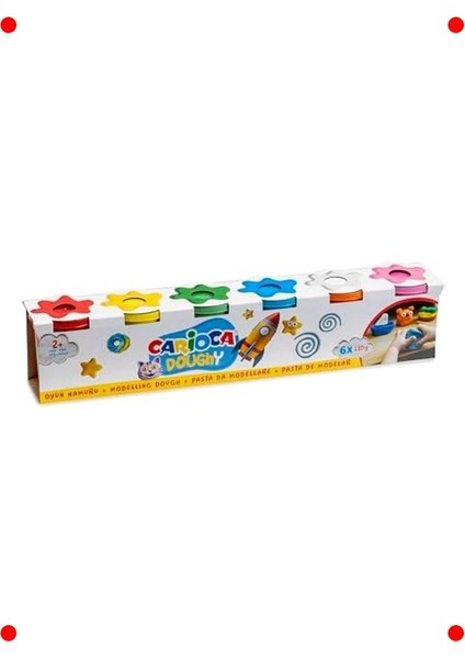 Renkli Yaratıcı Oyun Hamuru Seti (6X110G)