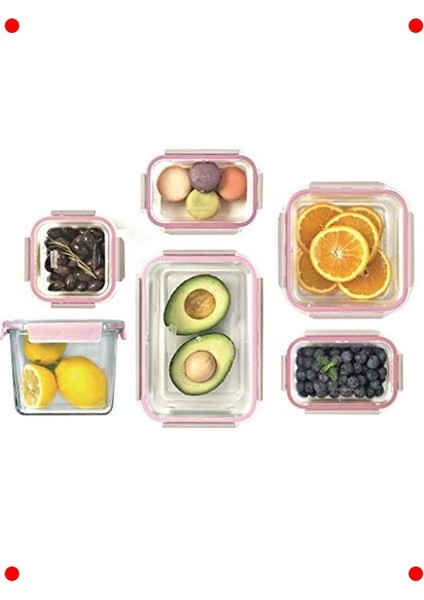 800 ml Kapasiteli Kilitli Cam Saklama Kabı modelleri