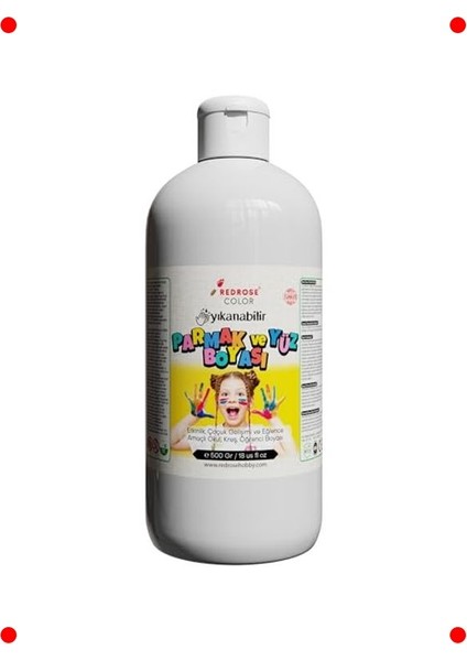 Beyaz Parmak Boyası, 500 gr
