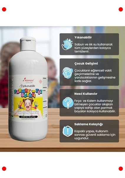 Beyaz Parmak Boyası, 500 gr modelleri