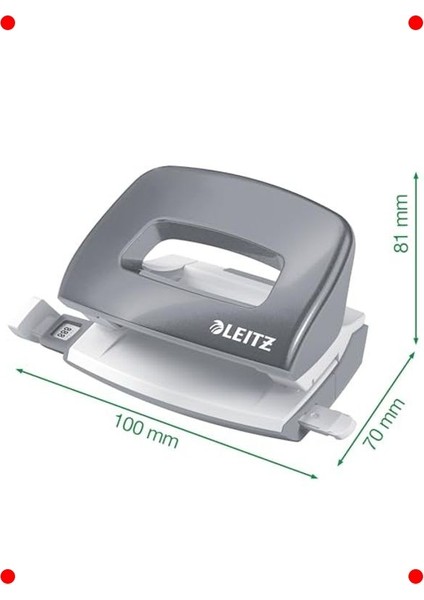 Mini Delgeç ve Zımba Seti, 10 Sayfa, No.10 Teli, Beyaz fırsatları