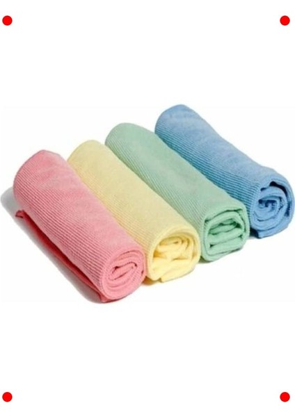 4'lü Mikrofiber Çok Amaçlı Temizlik Bezi Seti