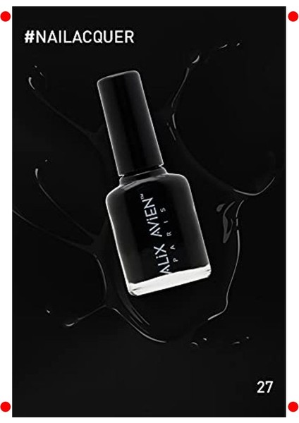 Hızlı Kuruyan Siyah Oje - Yüksek Pigmentli, No: 27 modelleri