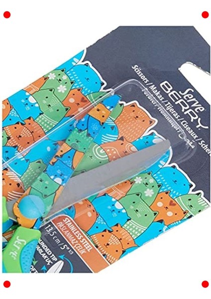 Eğlenceli Kedi Tasarımlı Makas modelleri