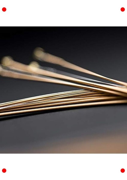 Otantik Işlemeli Hafif Akustik Gitar Teli (92/8) indirimleri