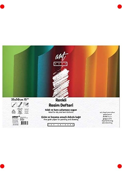 Profesyonel Renkli Resim Defteri (35X50 Cm)