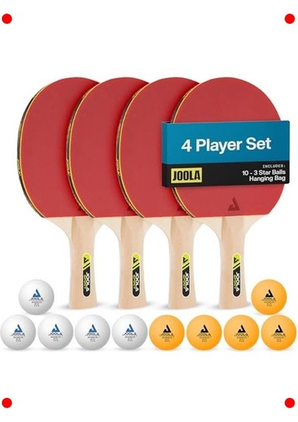 Premium Aile Masa Tenisi Seti - Raket, Top, Çanta