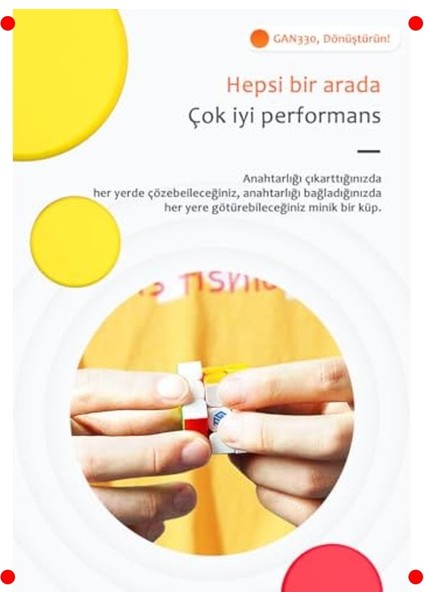 3x3 Anahtarlık Zeka Küpü - Özel Tema modelleri