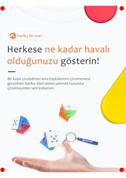 3x3 Anahtarlık Zeka Küpü - Özel Tema indirimleri