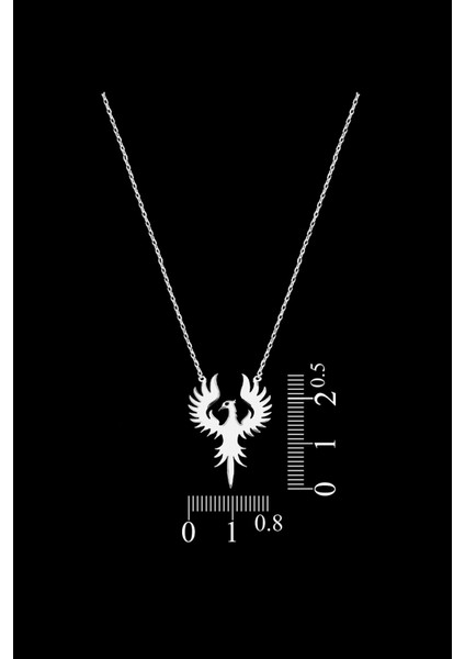 925 Ayar Gümüş Anka Kuşu Kadın Kolye fiyatları