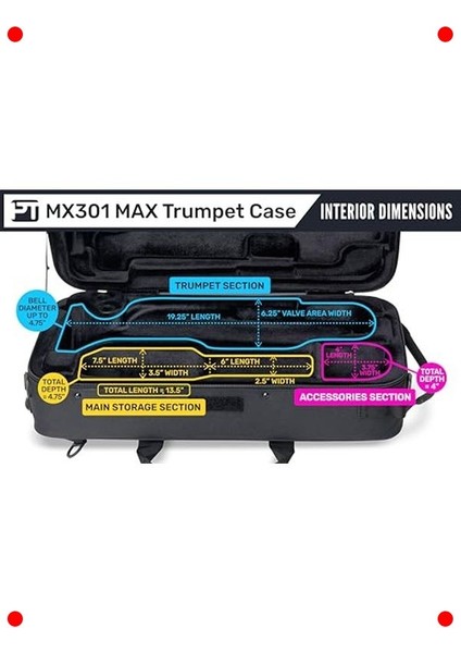 Trompet Taşıma Çantası - Standart Boy Siyah indirimleri
