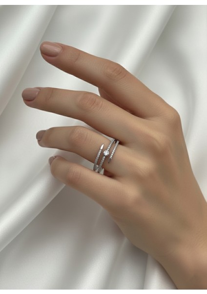 Çelik Area Silver Yüzük