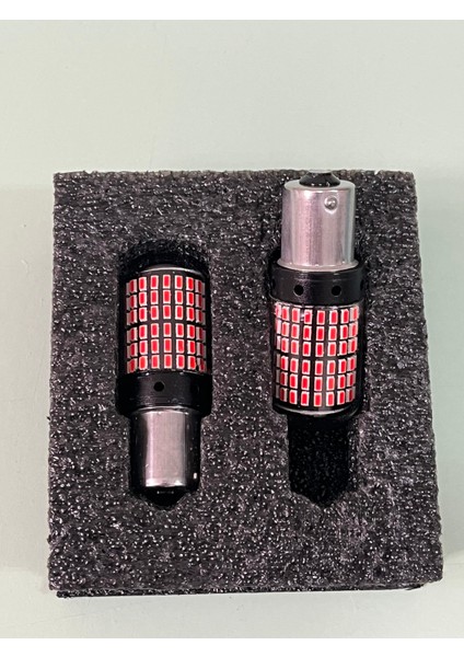 Shurima Marketing Tüm Araçlara Uyumlu Geri Vites 144 LED Ampul PY21W Kırmızı Tek Duy fiyatları