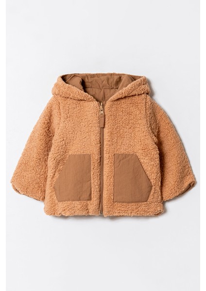 Çift Taraflı Kapüşonlu Welsoft Kuzu Hırka 9 Ay - 4 Yaş