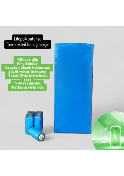 72 Volt 18 Amper Lifepo4 Akü