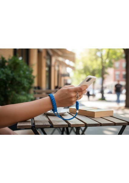 Mavi Bileklik Telefon El Askısı Tüm Kılıflara Uyumlu